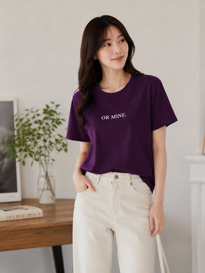 OR MINE.潮感T｜美式休閒百搭款🖤4