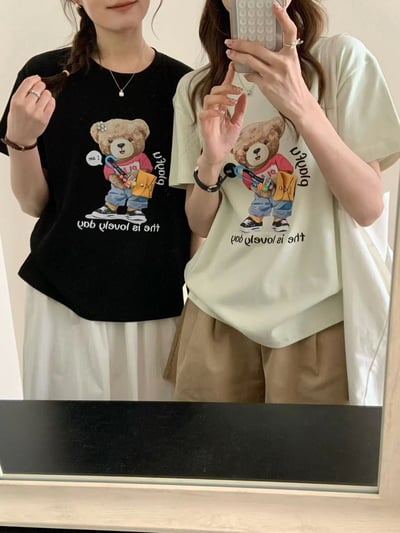 韓系 Bear Chic 立體釘珠上衣｜質感通勤穿搭🐻✨2