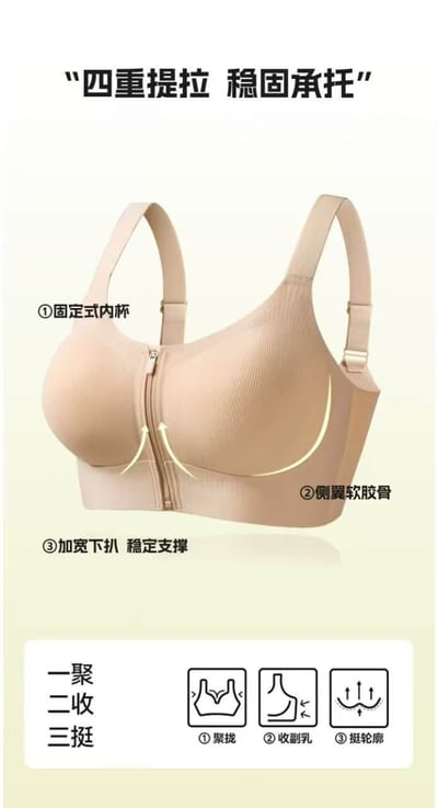 海外連線🏷️ 前拉鏈款無痕內衣7