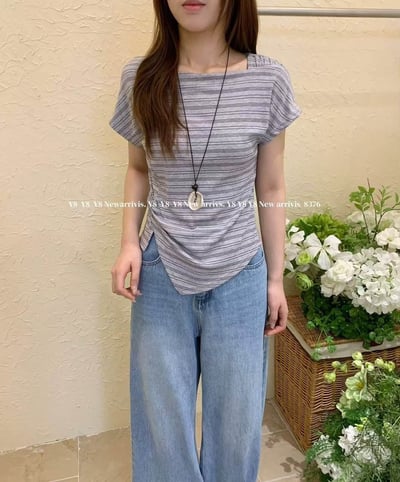 🤍 Daily wear | 韓系設計師家一字領上衣3