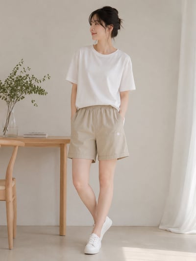 🍃涼感 男女運動休閒短 5分褲3
