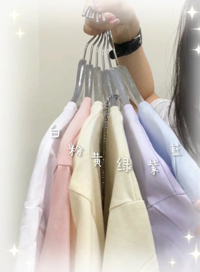 現貨 韓系夏季涼感簡約棉T 影片款款 男女裝 情侶裝8