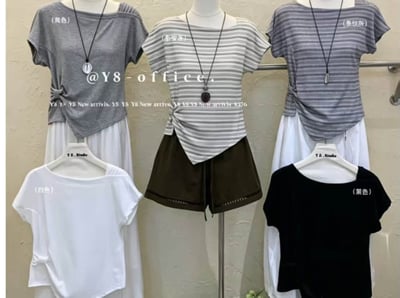 🤍 Daily wear | 韓系設計師家一字領上衣4