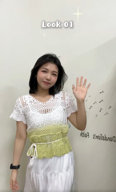 波西米亞渡假風兩件式套裝👗 （附綁帶）1