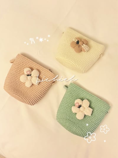 Lichieh限定款🌸立體編織花花小包包✨1
