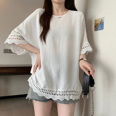現貨 夏季日系涼感細棉紗上衣1
