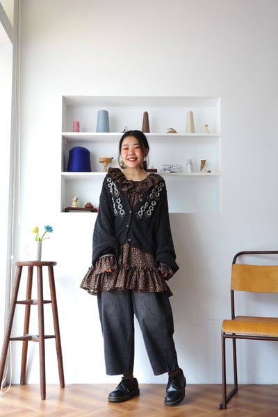 𓏭立體版型刷色雙扣丹寧褲12