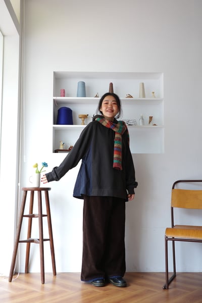 𓏭兩側拼接可調腰身連帽上衣4