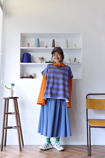 𓏭前後兩穿開襟毛巾布鬆身背心4