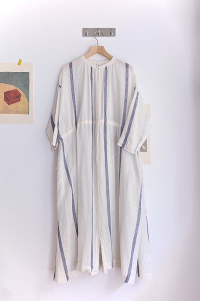 𓏭腰抽繩繫帶修身拼接開襟罩衫洋裝22