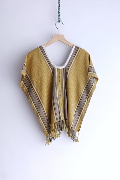 𓏭手織布流蘇Ｕ領四方衣21