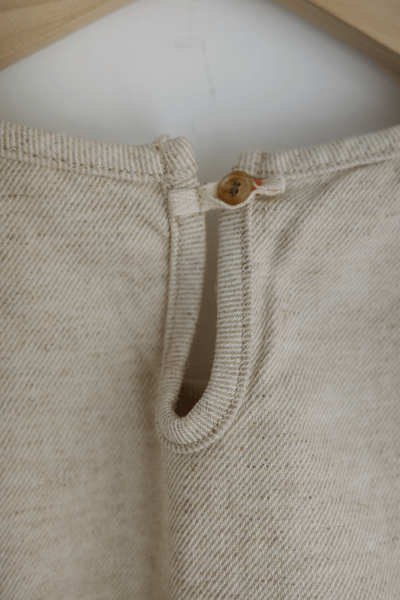 小花別針壓褶套頭鬆身背心8