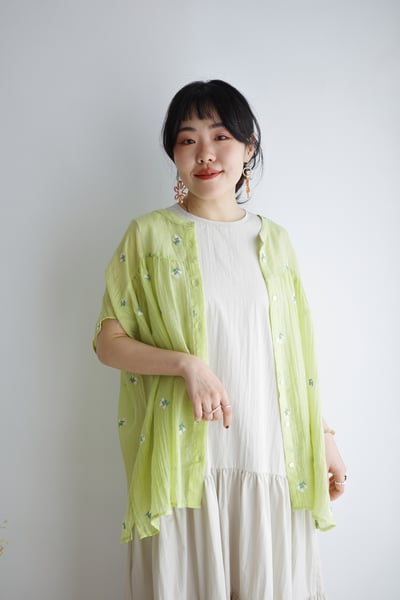 𓏭花柄刺繡空氣感輕透襯衫16