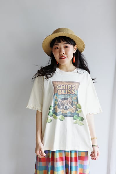 𓏭貓貓狗狗點心木耳袖口Ｔ-shirt19