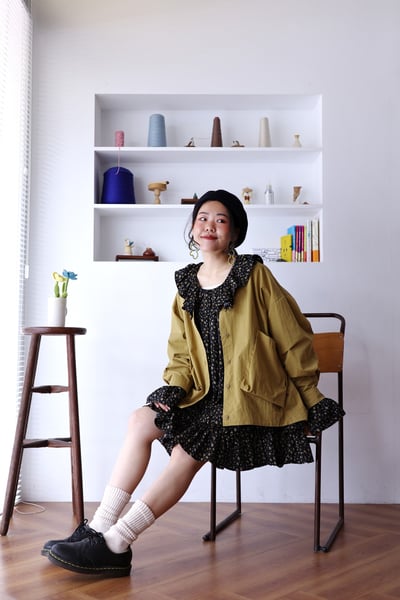 𓏭份量感荷葉層次上衣/小洋裝6