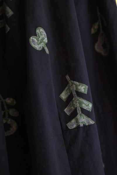 𓏭不對稱口袋拼接花柄氣球褲19