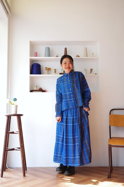 𓏭跳色格紋設計釦襯衫4