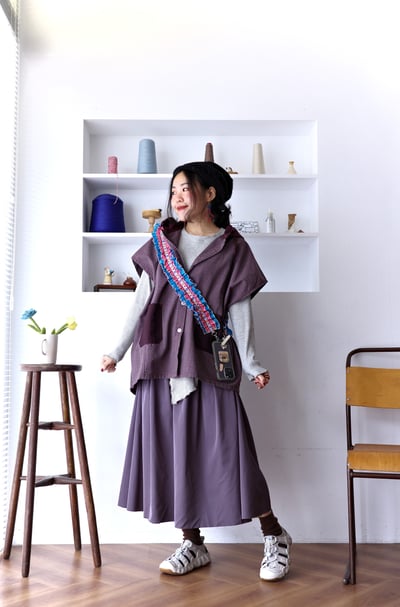 𓏭雙面穿光澤感圓裙5