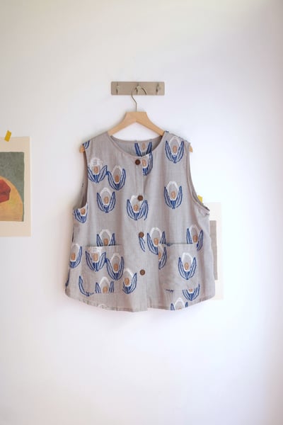 𓏭立體毛邊緹花開襟背心16