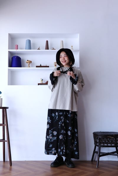 𓏭洗色丹寧七分袖簡約上衣4