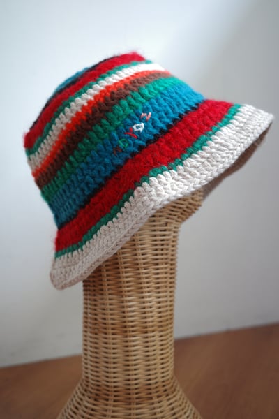 𓏭彩色鉤織漁夫帽5