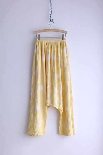 𓏭波點手染二重紗低檔褲11