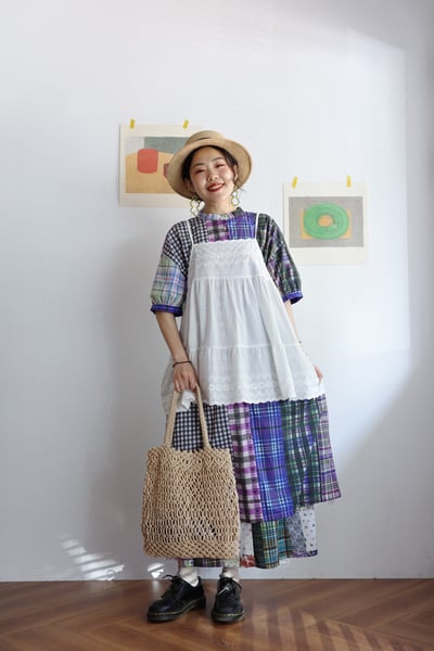 波浪花邊刺繡系肩可調背心3