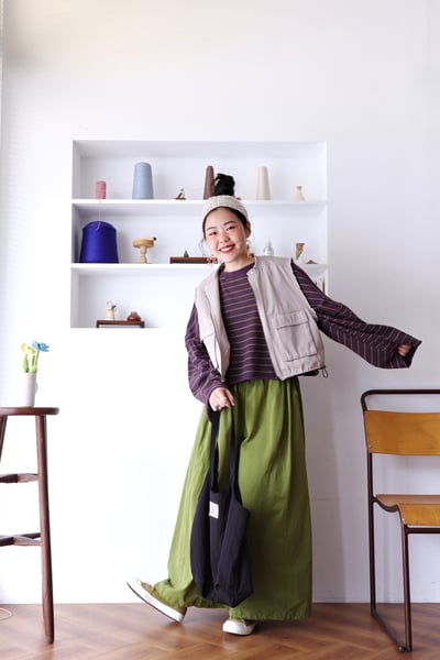 抽鬚下擺可調大口袋背心2