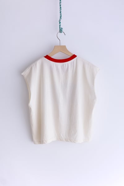 𓏭洋芋片復古塗鴉法式袖T-shirt9