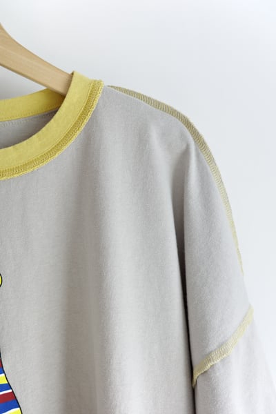 𓏭穿條紋的鳥車線T-shirt14