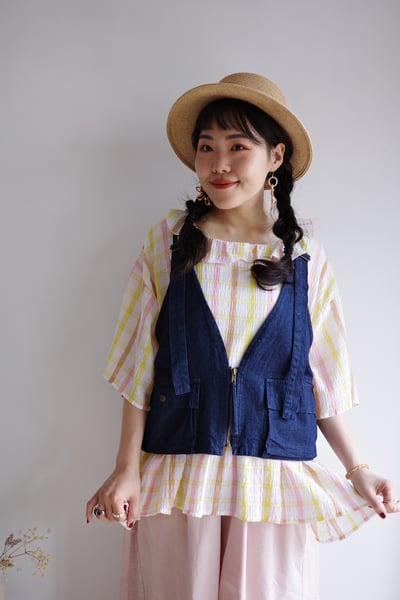 𓏭口袋多多吊帶工裝背心8