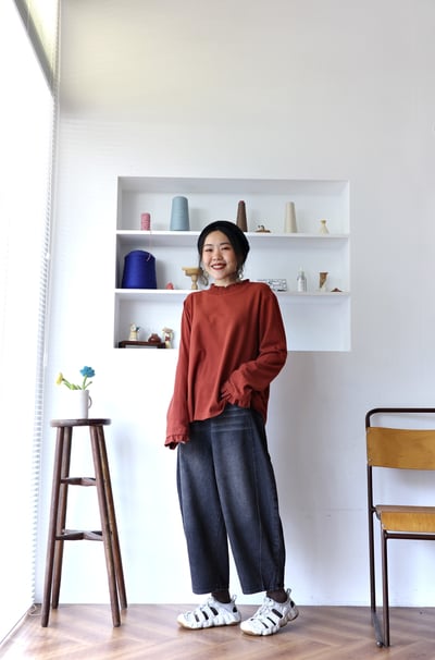 𓏭立體版型刷色雙扣丹寧褲16