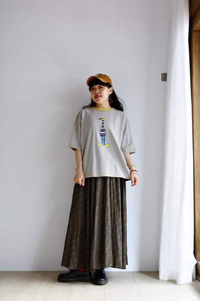 𓏭穿條紋的鳥車線T-shirt12
