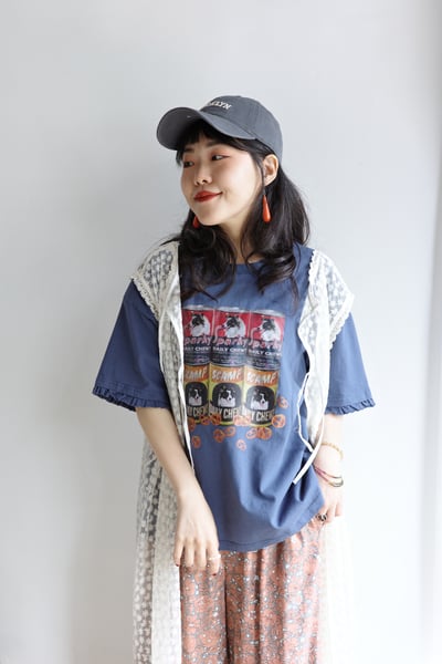 𓏭貓貓狗狗點心木耳袖口Ｔ-shirt13