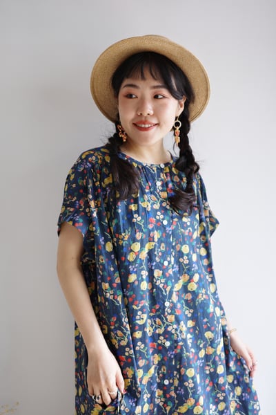 𓏭豐盛花果印花開襟洋裝14
