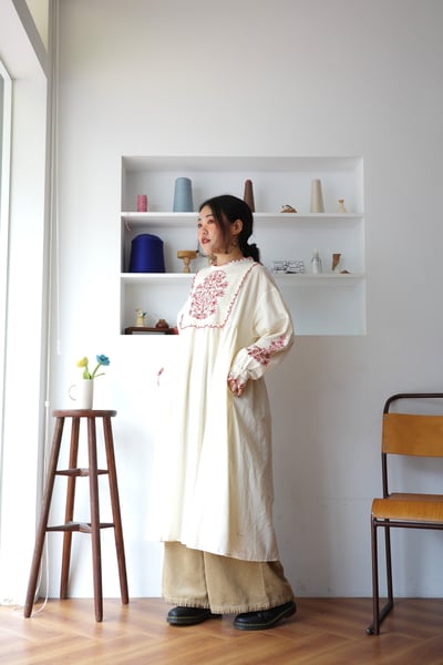 𓏭優雅花邊刺繡洋裝6