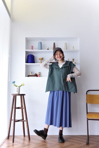 𓏭車線蝴蝶結透紗上衣3