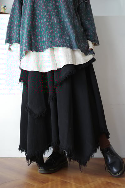 𓏭不規則拼接流蘇裙18