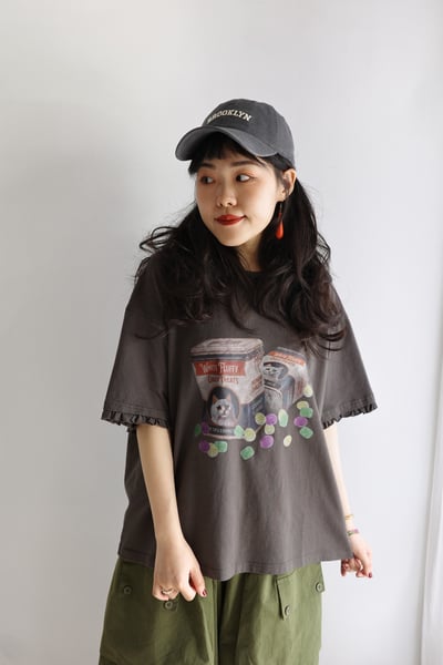 𓏭貓貓狗狗點心木耳袖口Ｔ-shirt18