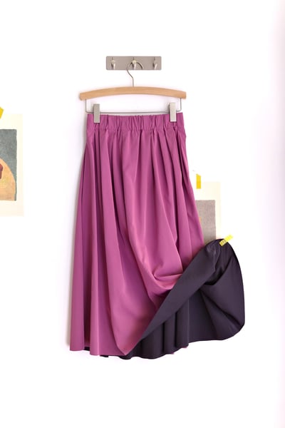 𓏭雙面穿光澤感圓裙25