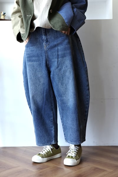 𓏭立體版型刷色雙扣丹寧褲22