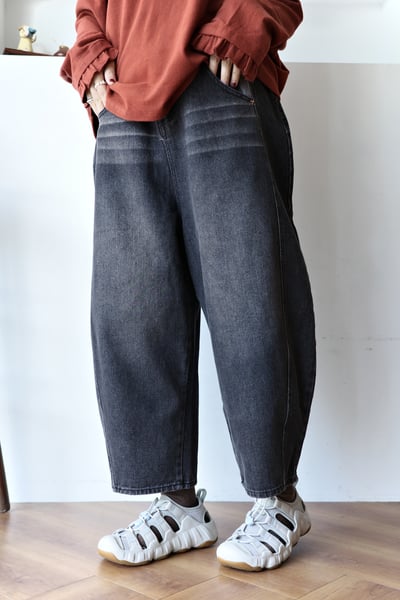 𓏭立體版型刷色雙扣丹寧褲24