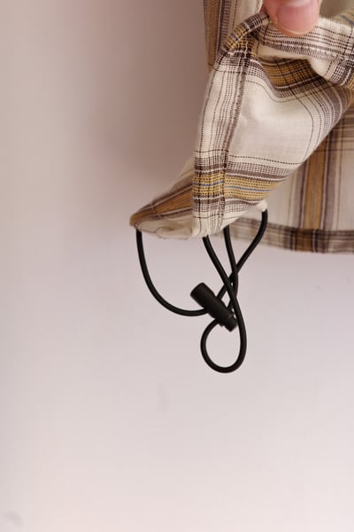 𓏭混織格紋下擺可調鬆身襯衫24