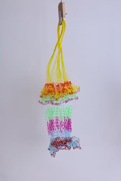 彩色魚網編織提袋4