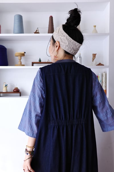 凹凸格織紋清透簡約上衣8