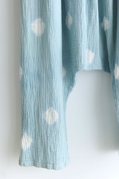 𓏭波點手染二重紗低檔褲13