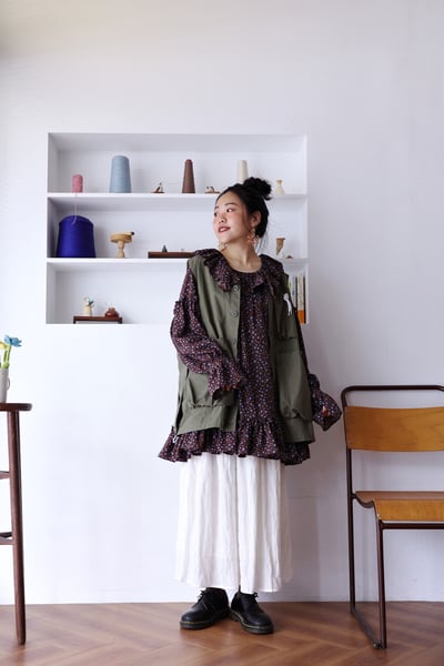 𓏭份量感荷葉層次上衣/小洋裝14