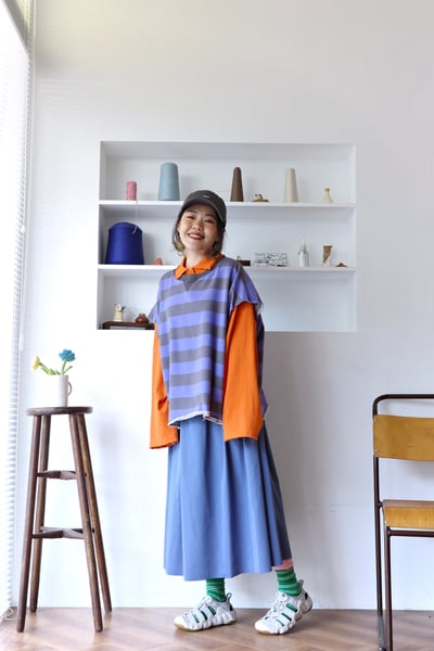 𓏭雙面穿光澤感圓裙4