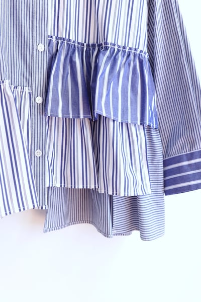 𓏭份量感和葉層次拼接襯衫21