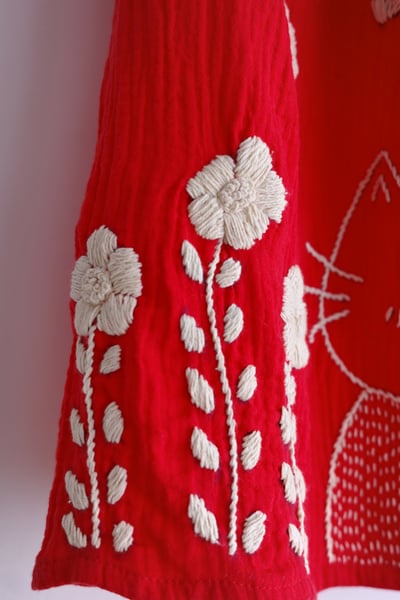 𓏭色塊拼接貓貓刺繡繫帶背心9